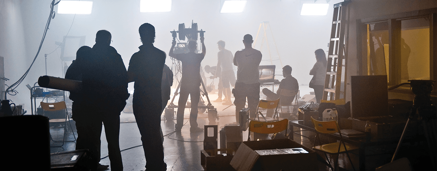 On set — film production